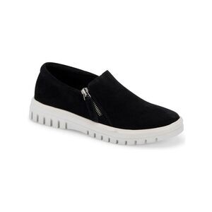 AQUA COLLEGE Womens Black Removable Footbed Flavia Platform Sneakers Shoes 6 M